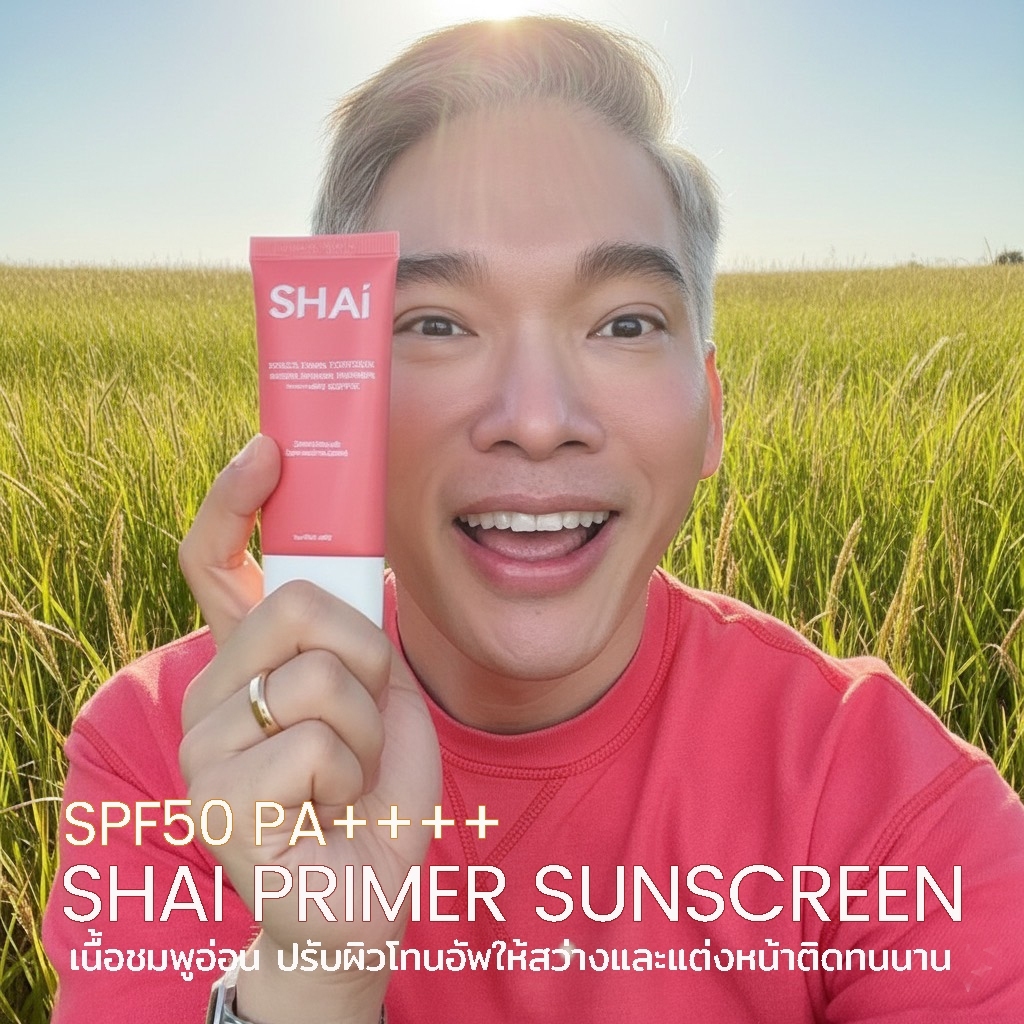 แบ่งขายไพรเมอร์ Shai Protect and Glow Primer Sunscreen spf50 pa++++