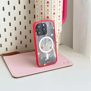 amuse stuff-Color Pop Bumper Case🍭 เคสขอบสีด้านหลังใส มีแม่เหล็ก