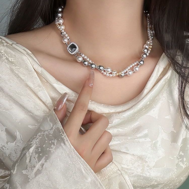 SV-1-28 - พร้อมส่ง ส่งเร็ว 1-2 ถึง  สร้อยลูกปัด สร้อยแฟชั่น
