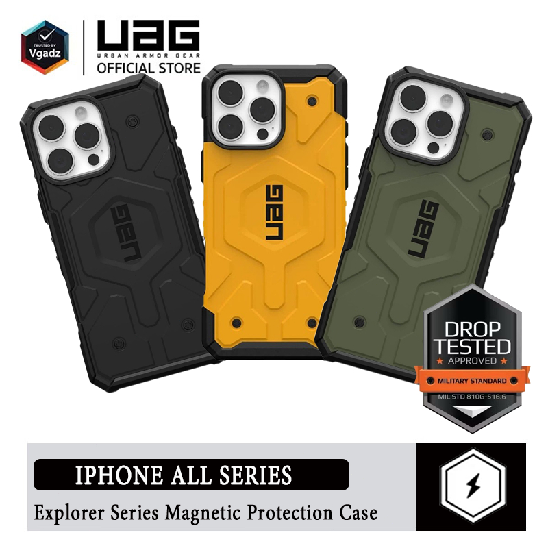 UAG เคสไอโฟน 16 Pro Max / 15/ 14/ 13 Pathfinder With Magnetic Case - Heritage Yellow