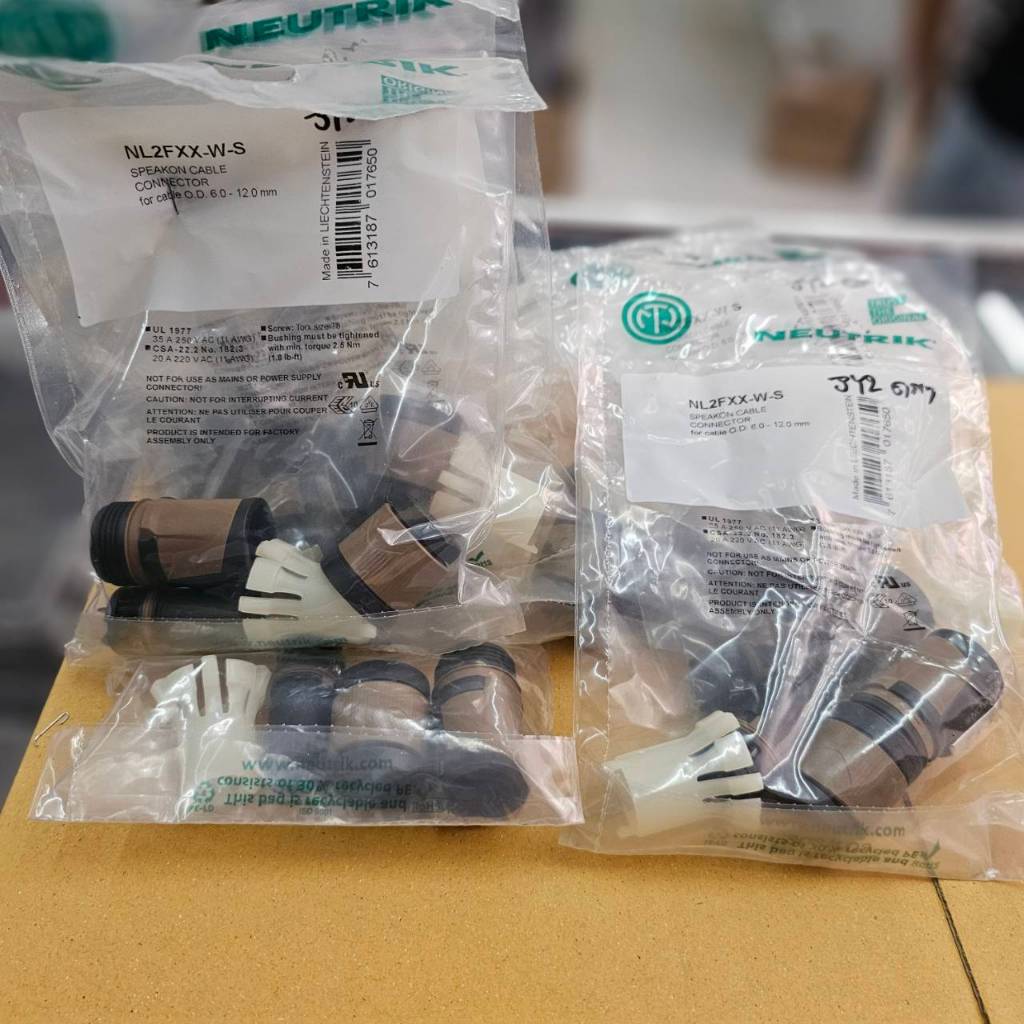 NEUTRIK SPEAKON  NL2FXX-W-S  สเป็คคอน 2 ขั้ว รุ่นใหม่กันน้ำ