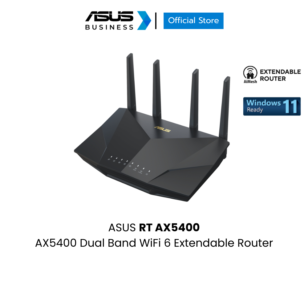ASUS RT AX5400 AX5400 Dual Band WiFi 6 Extendable Router