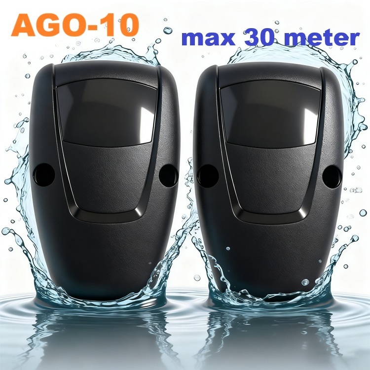 เซ็นเซอร์กันหนีบ ประตูรีโมท Photo Cell AGO-10 ตรวจจับระยะไกลสุด 30 เมตร (AC/DC 12-24V) sensor