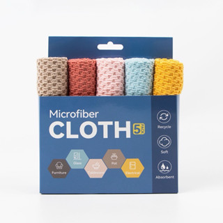 ผ้าอเนกประสงค์ ผ้าทําความสะอาดไมโครไฟเบอร์ แบบหนา ซับน้ำดีมา…