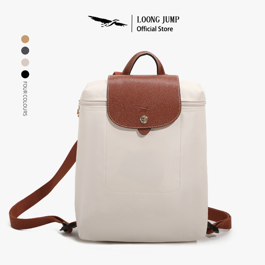 กระเป๋า LOONG JUMP สะพายหลัง Shupatto สีครีม กันน้ำ สำหรับผู้หญิง ไปเรียน/ทำงาน/เที่ยว กระเป๋าน่ารักน้ำหนักเบา"