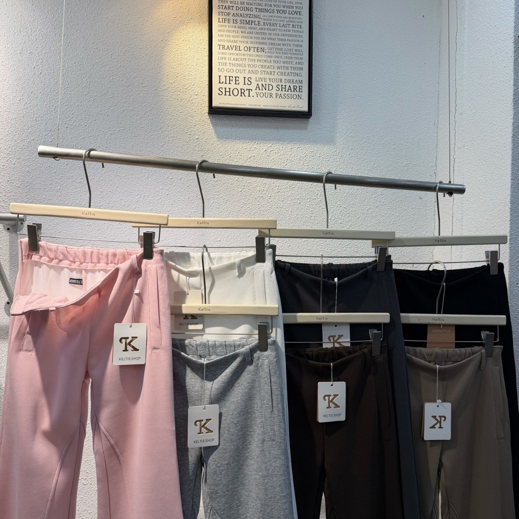 Reallyshops #1102(K) กางเกงขายาวขาม้า กระเป๋าข้างผ้านิ่ม เอวยางยืด ผู้หญิง พร้อมส่ง ราคา ถูกที่สุด ดีลบีเคเค แกลเลอรีภาพที่ 9