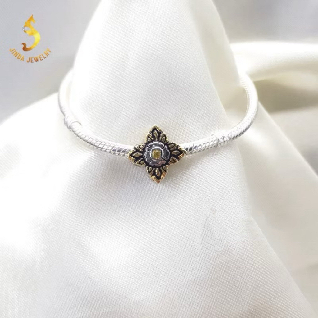 (JindaJewelry)เม็ดชาร์มลายประจำยาม