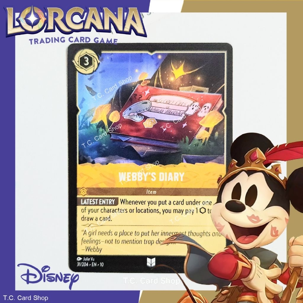 Webby's Diary (Item) EN10 31/204 C (Whisper in the Well) - Disney Lorcana  (ดิสนีย์ ลอร์คาน่า)