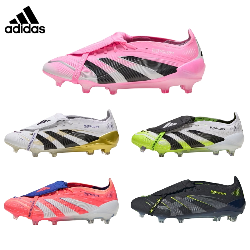 ADIDAS PREDATOR ELITE Fold-Over Tongue Firm Ground Football Boots Beckham รองเท้าฟุตอบอล【ของแท้ 100%