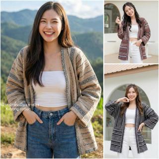 เสื้อคลุมแขนยาว เสื้อคลุมยูกาตะ ผ้านากา ใส่ได้ทั้งชายและหญิง