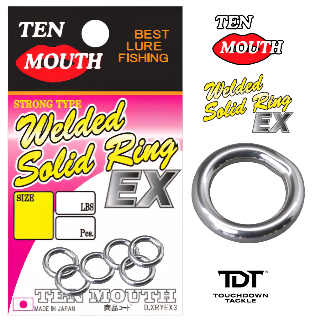 TEN MOUTH  WELDED SOLID RING EX   *** โซลิดริง ยอดนิยม MADE IN JAPAN 100% ***