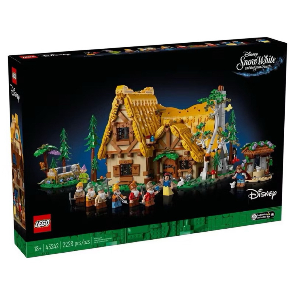 Lego 43242 Snow White and the Seven Dwarfs' Cottage ของแท้ พร้อมส่ง