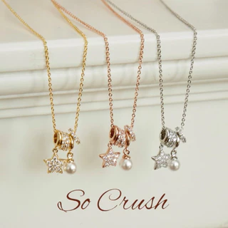 Socrush.bkk | PEARL BLINK signature necklace | SN-081 | สร้อยคอดาว จี้ดาว จี้มุก สร้อยดาว