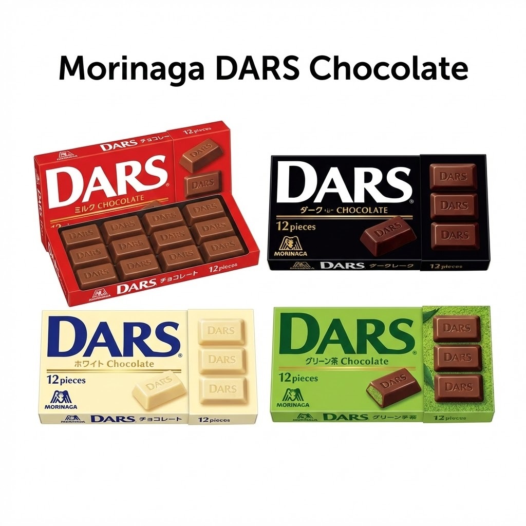 Morinaga DARS Chocolate โมรินากะ ดาร์ส ช็อกโกแลตนำเข้าจากญี่ปุ่นแท้  White / Milk / Green Tea / Dark