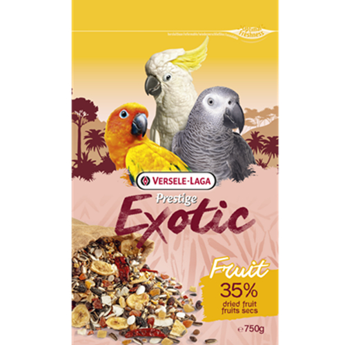 Prestige parrots exotic fruit 750g, (ขนมนกรสผลไม้เอ็กโซติค)