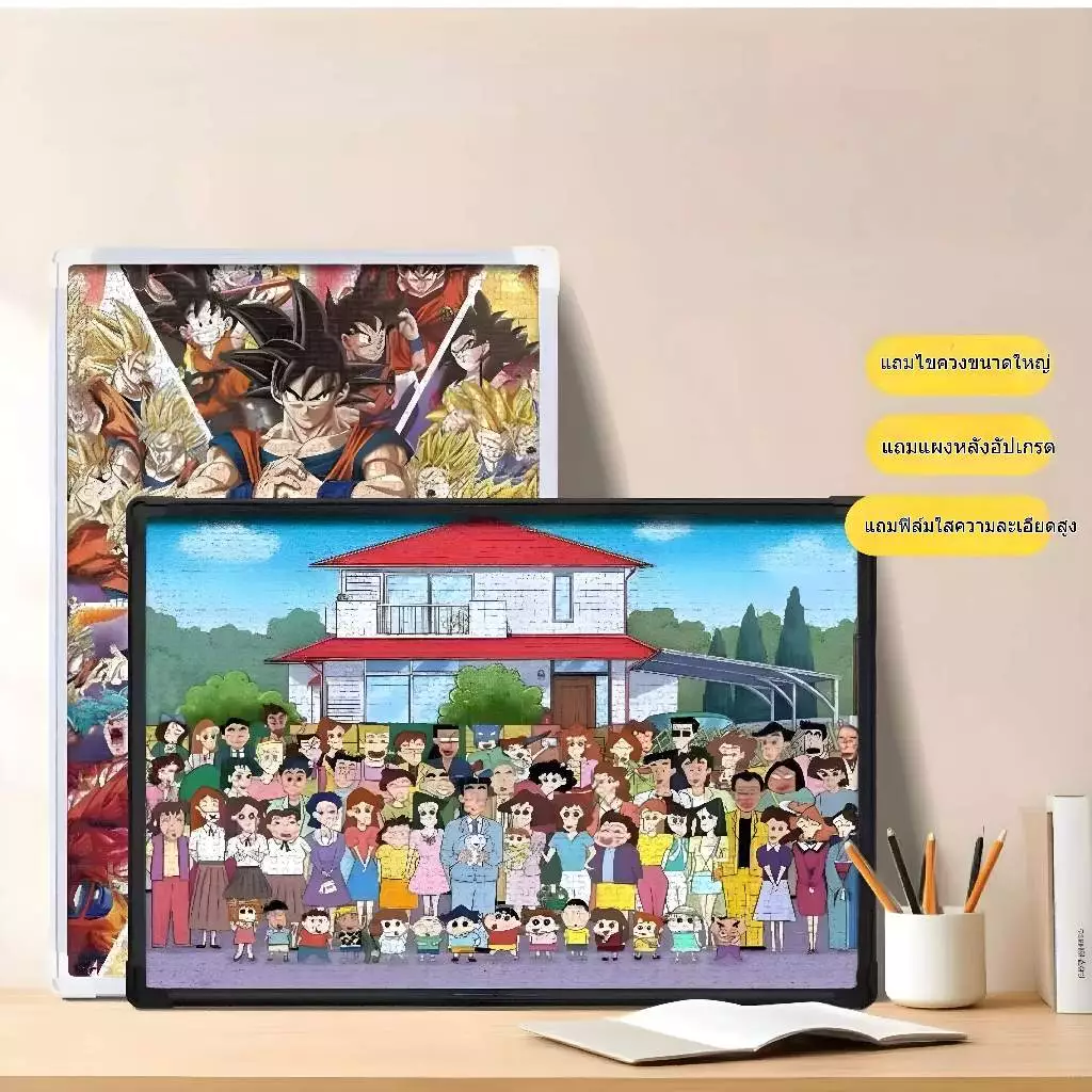 กรอบรูปปริศนา 70*50cm กรอบจิกซอว์ 1,000 ชิ้นกรอบรูป กรอบรูป และ สีขาว สีดำ กรอบรูปใส กรอบรูปปริศนา เหมาะสำหรับปริศนาสาก