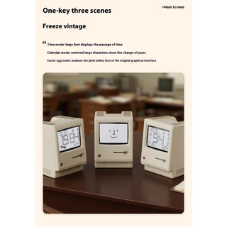พร้อมส่ง นาฬิกาปลุก Retro Macintosh Digital Alarm Clock Maclock 80s นาฬิกาตั้งโต๊ะ นาฬิกาวินเทจ