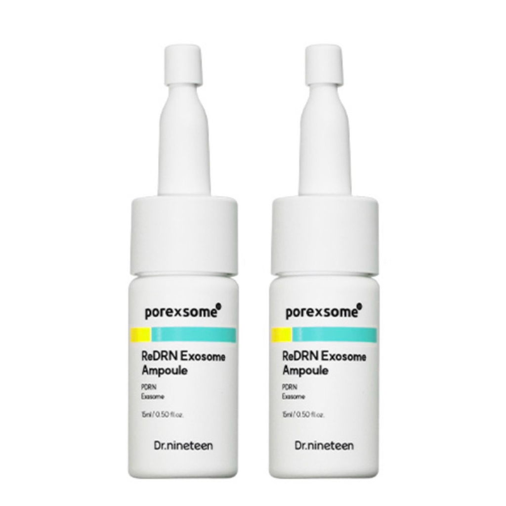 แท้/พร้อมส่ง Dr.Nineteen Porexsome ReDRN Exosome Ampoule 15ml.x2   แอมพูลเอ็กโซโซม สูตรเรตินอล + PDRN