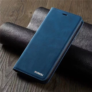 เคสฝาพับ สำหรับ Oppo A18 A38 A77 A57 A5 A5X A17 A17K A6X A6T A6 A5i A3X A3 A79 มีช่องใส่บัตร ตั้งได้ XUNTE3