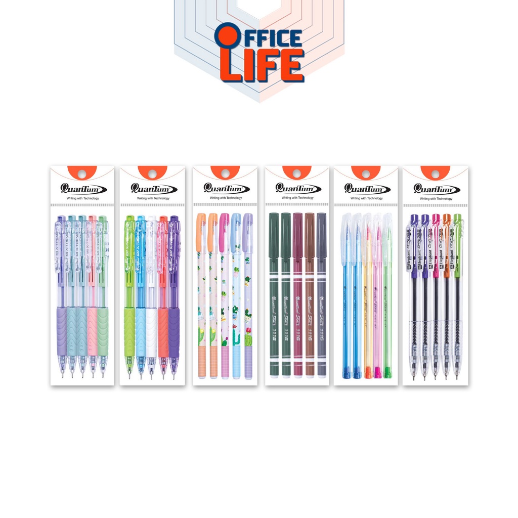 Quantum ปากกาลูกลื่น รุ่น 007 X-TREME / M5 X-TREME / CACTUS / DRIFT 76.5 / SKATE 111S / SKATE PIXIE 