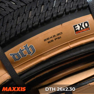 ยางนอกพับ MAXXIS รุ่น DTH 26x2.15 EXO ขอบแก้ว / 26x2.30 EXO ขอบแก้ว / 26x2.30 ขอบดำ