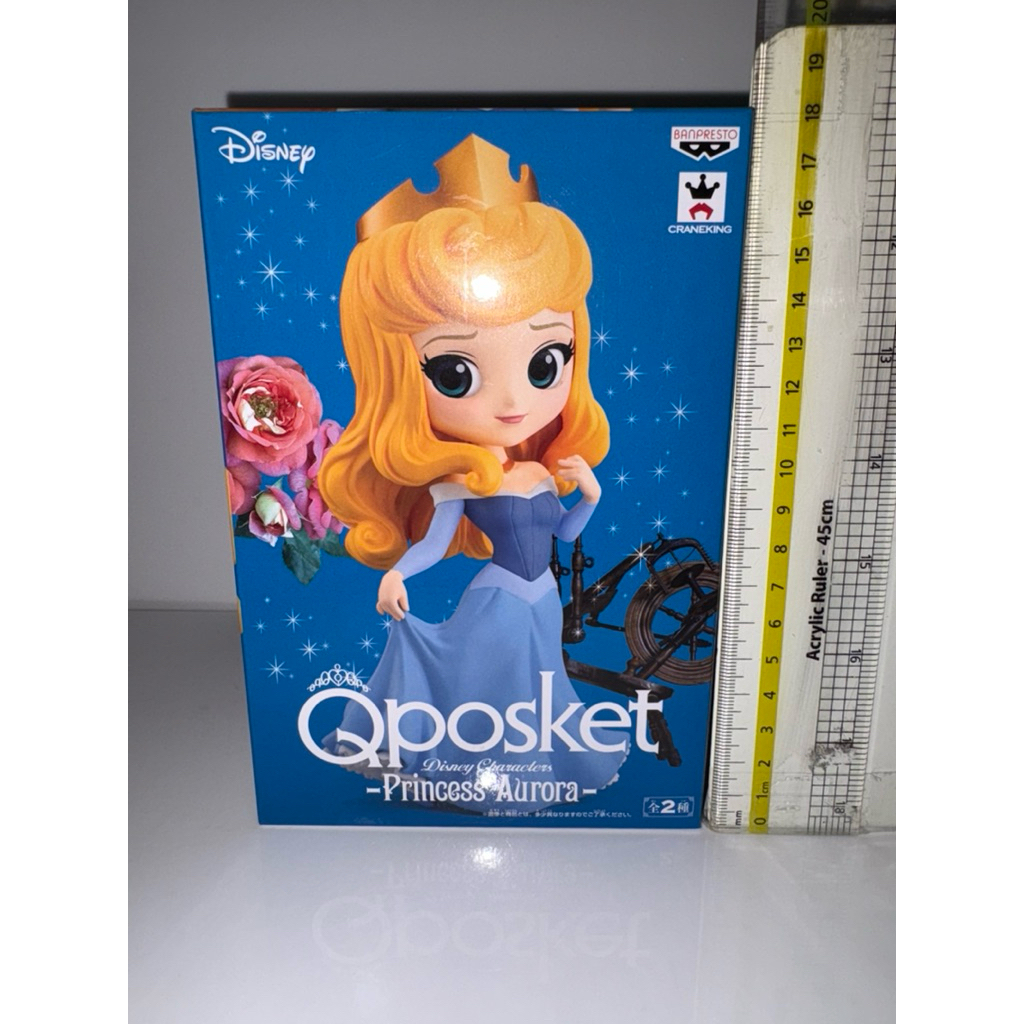 Qposket Disney Characters - Princess Aurora Sleeping Beauty (B) แท้ มือ 1 มุมกล่องบุบเล็กน้อย ราคาถูก Shopee Lazada