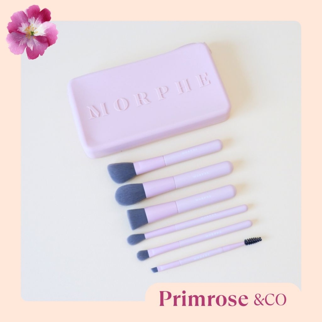 (ของแท้ 100% พร้อมส่ง) Morphe Travel Shaping Essentials Bamboo & Charcoal Infused Travel Brush Set