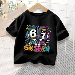 H1343 (ส่งจากไทย)เสื้อยืดเด็กแขนสั่ง ลายแฟชั่นสวยน่ารัก.ใส่ได้ทั้งเด็กชายและเด็กหญิง
