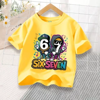 H1343 (ส่งจากไทย)เสื้อยืดเด็กแขนสั่ง ลายแฟชั่นสวยน่ารัก.ใส่ได้ทั้งเด็กชายและเด็กหญิง