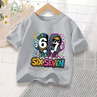 H1343 (ส่งจากไทย)เสื้อยืดเด็กแขนสั่ง ลายแฟชั่นสวยน่ารัก.ใส่ได้ทั้งเด็กชายและเด็กหญิง