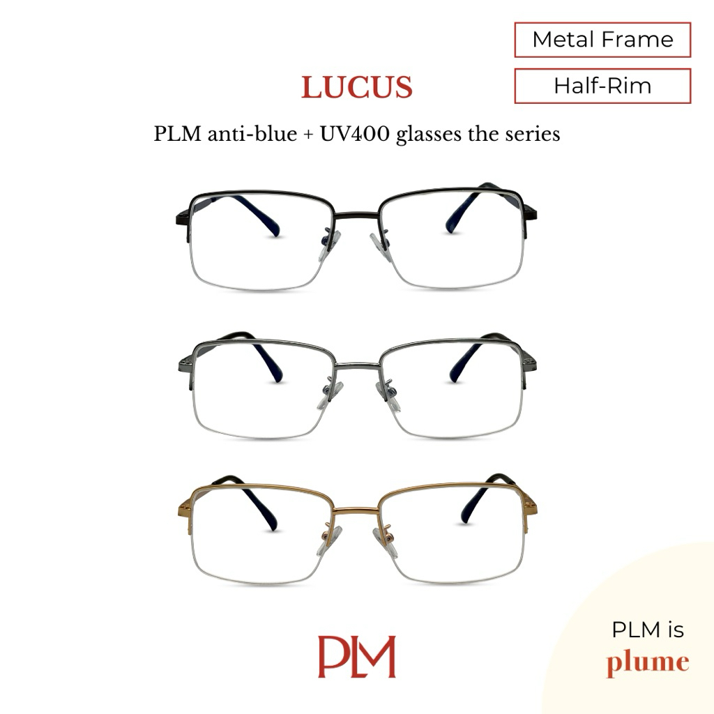 PLM (plume.bkk) แว่นกรองแสงสีฟ้ารุ่น  'Lucus' Sunglasses
