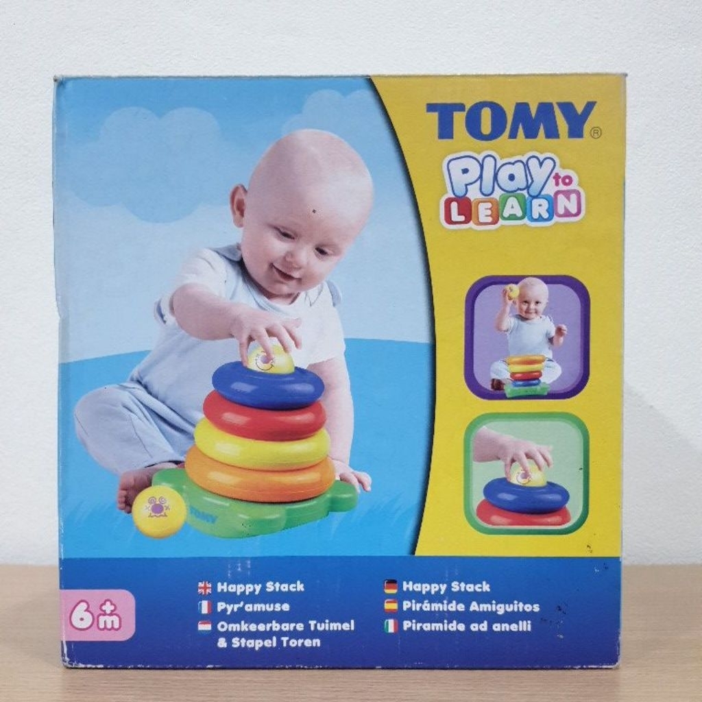 Tomy Play to Learn Happy Stack Baby Toy ห่วงเรียงซ้อน ของเล่นเสริมพัฒนาการ