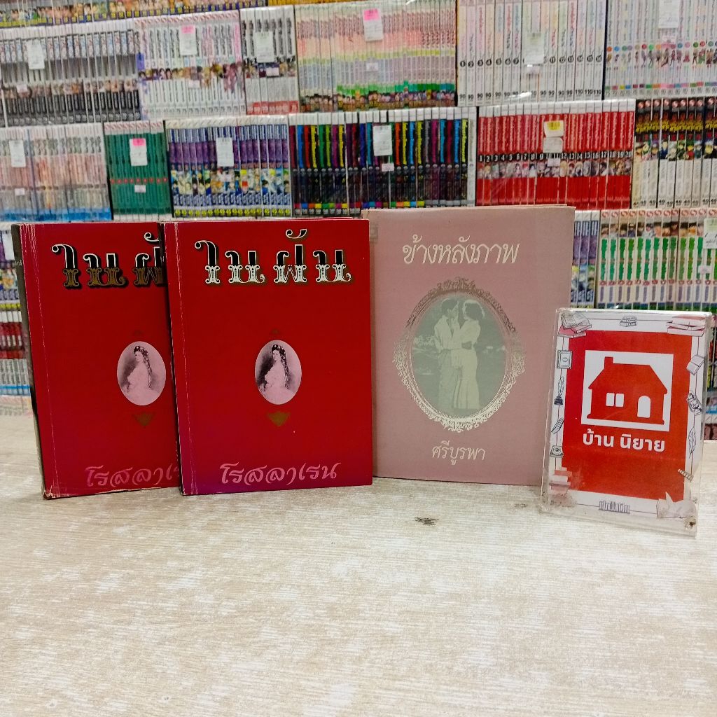 P5821 นิยาย ข้างหลังภาพ P5822 นิยาย ในฝัน สภาพคราบสนิม รอยดำ💖