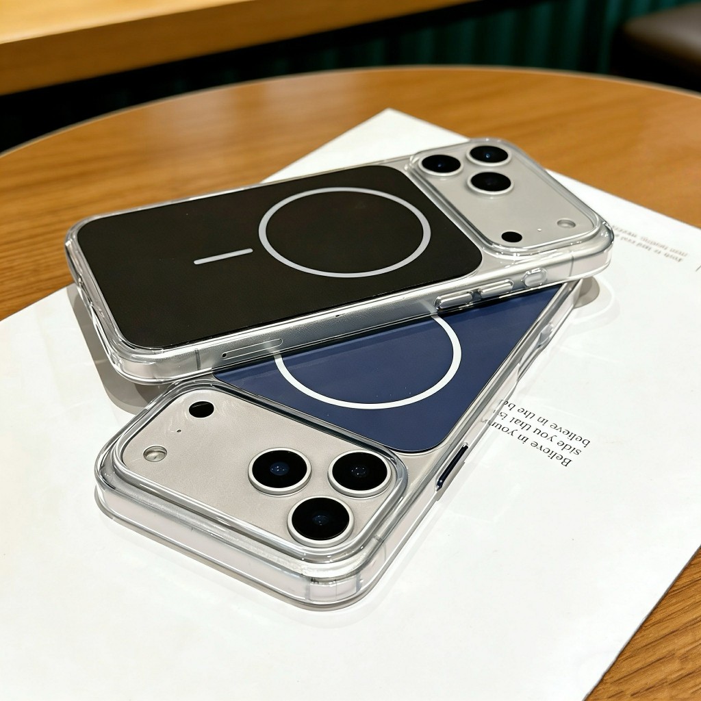 เคสชาร์จได้ วงเเหวน เคสอะคริลิค หลังพื้นเงา for iPhone 17 16 15 14 13 11 17promax 16plus 15plus 14plus 16promax 15promax - รูปที่ 6