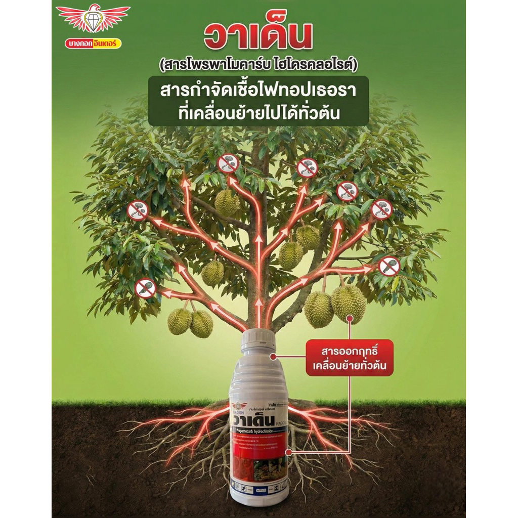 วาเด็น(โพรพาโมคาร์บไฮโครคลอไรด์72.2%w/v)SLขนาด1ลิตร