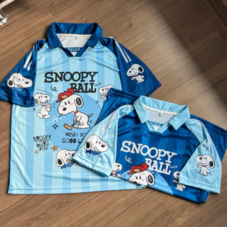 เสื้อยืดโอเวอร์ไซส์ Jersey ลายสนูปปี้ QL