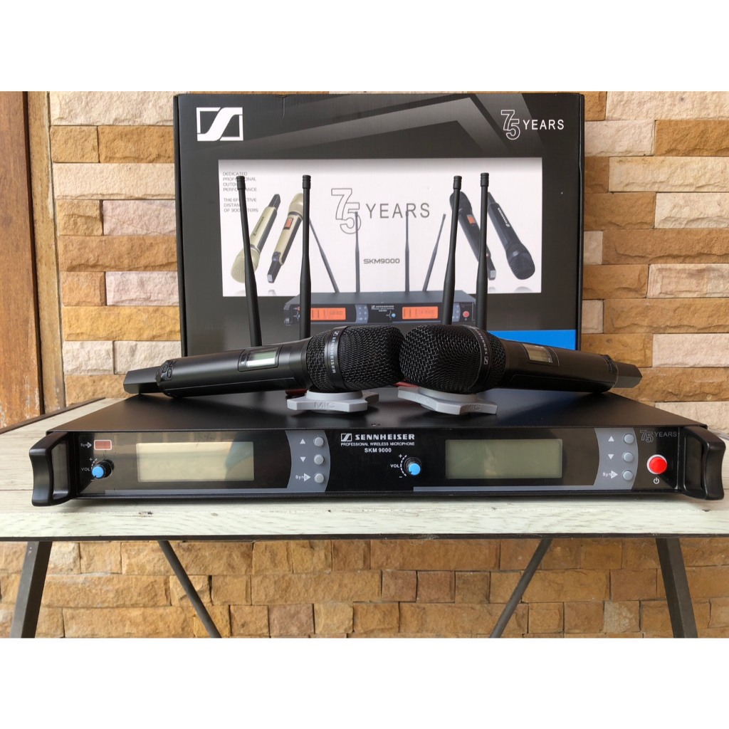 wireless microphone sennheiser skm 9000 ไมค์ลอยคู่มืออาชีพคลื่นใหม่ เครื่องเสียงกลางแจ้ง