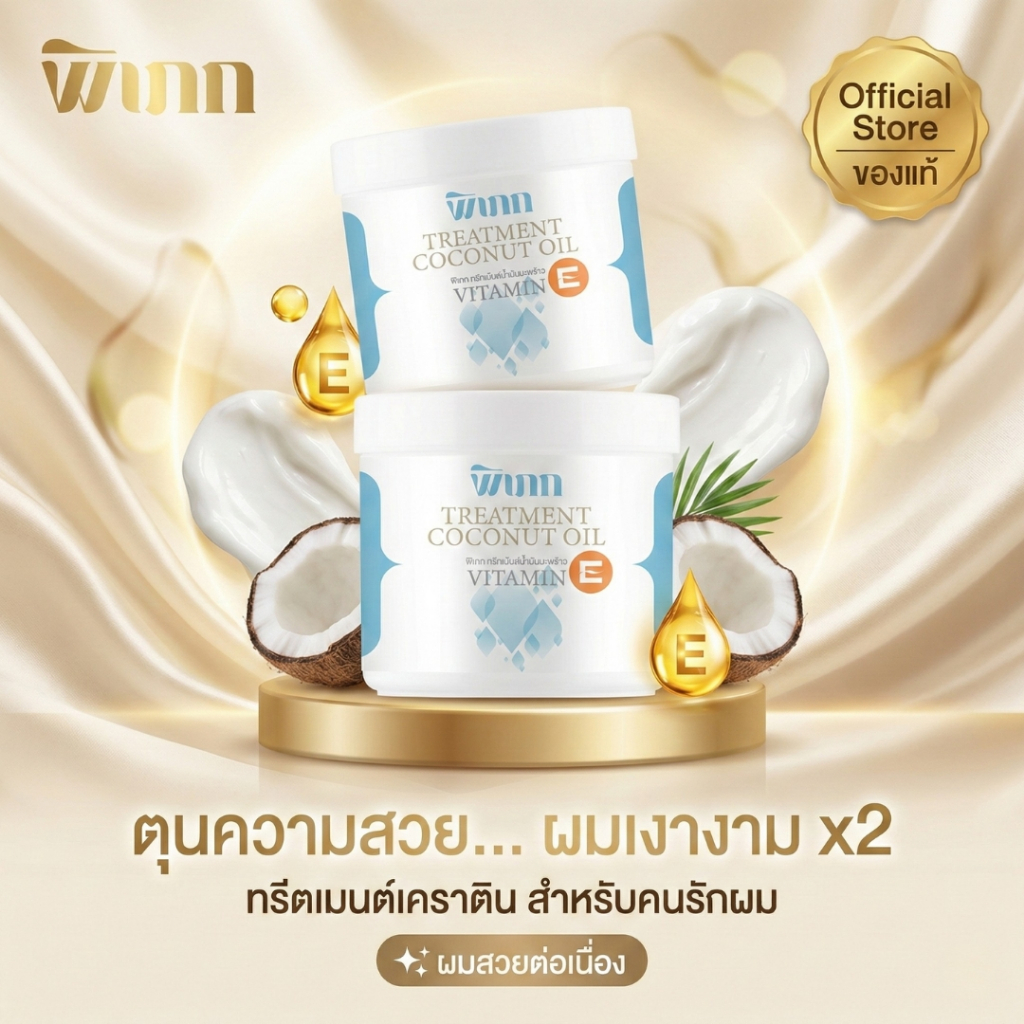 พิเภก ทรีตเมนต์เคราติน [แพ็คคู่] กู้ผมเสีย ช็อต แตกปลาย ฟื้นบำรุงล้ำลึก ผมนุ่มเงางาม