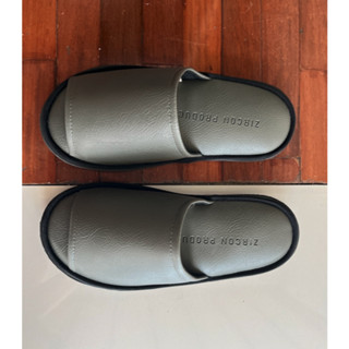 Slippers หนังPU846 ไซส์Mรุ่นพื้นเปียกไม่ลื่นขึ้น-ลงบันไดไม่ล…