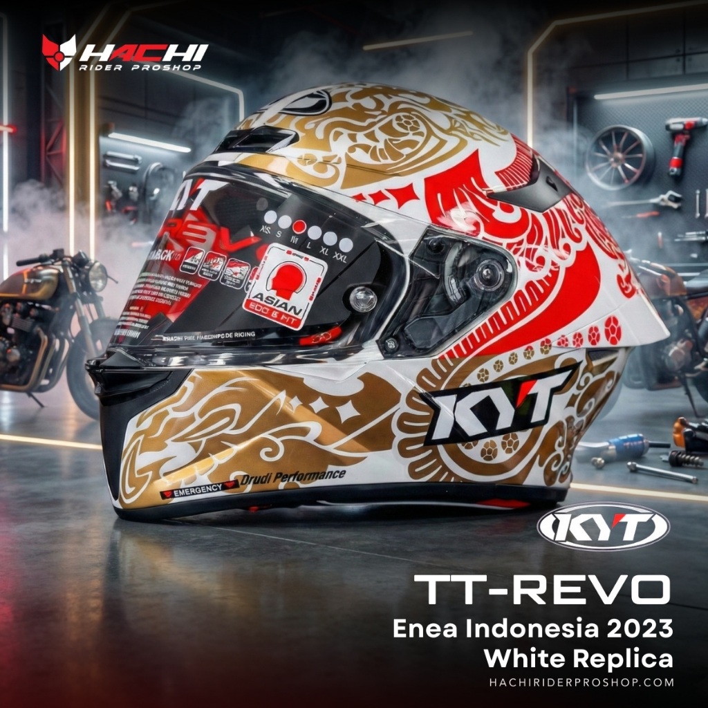 KYT TT REVO - Enea Indonesia 2023 White Replica