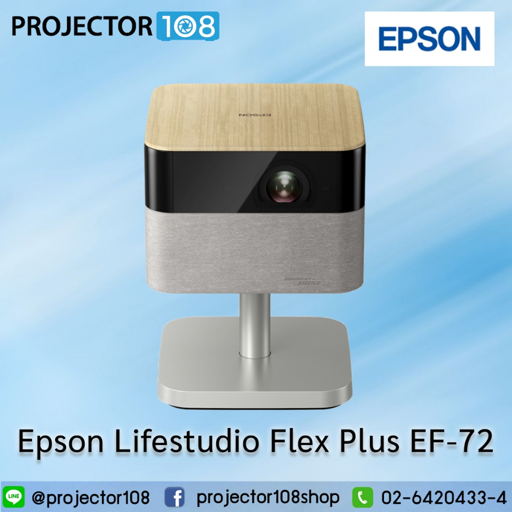 Epson Lifestudio Flex Plus EF-72 Home Projector, Sound by BOSE, Google TV, [Free Stand & Voucher 2,0
