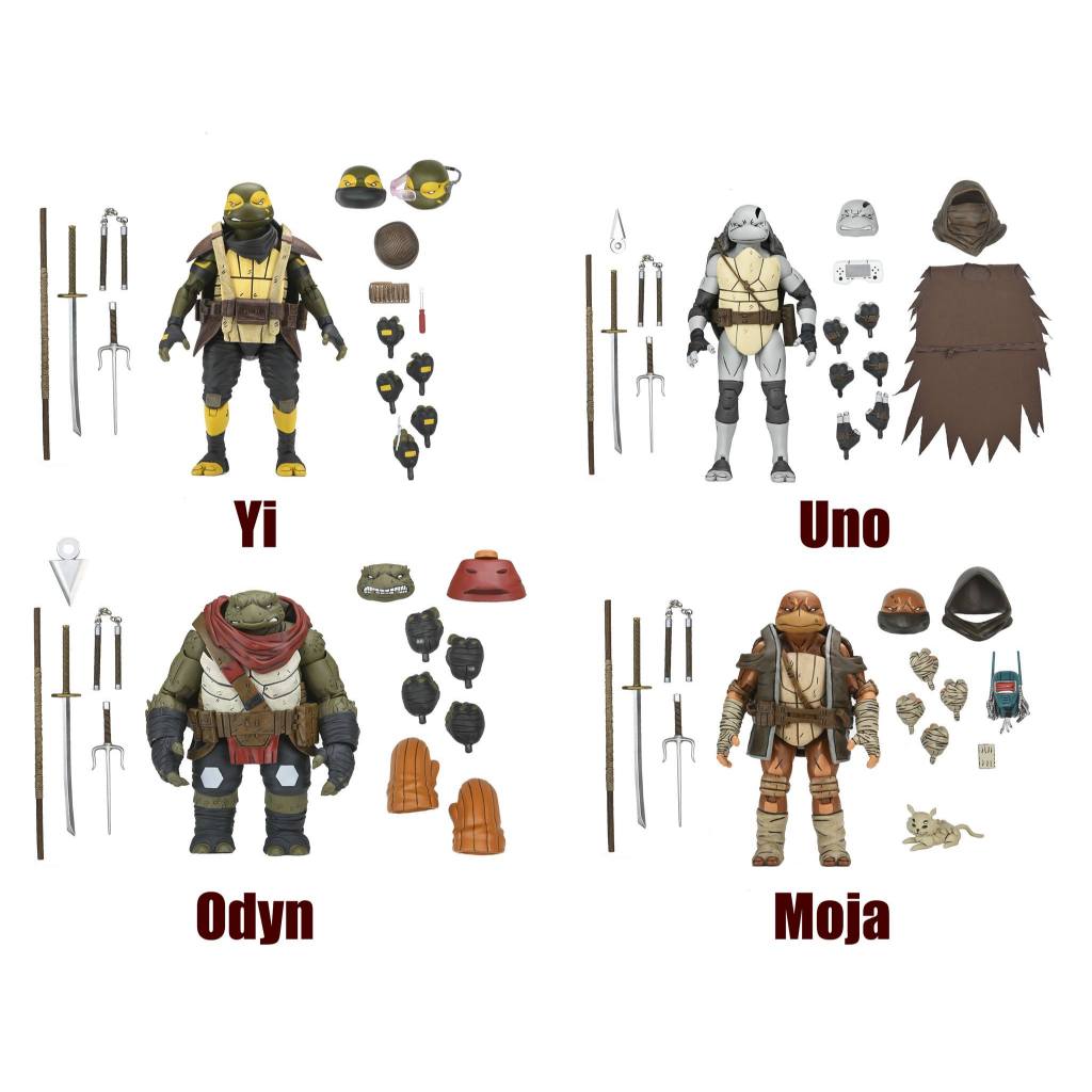 Neca : TMNT (Re-Evolution) The Last Ronin - Yi / Uno / Odyn / Moja