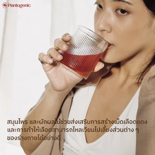 Plantogenic - Le Ruby ผงผักผลไม้สีแดง บีทรูท มะเขือเทศ ตังกุย รวม 13 ชนิด บำรุงเลือด สดชื่น ไม่เติมน้ำตาล (Plant-based)