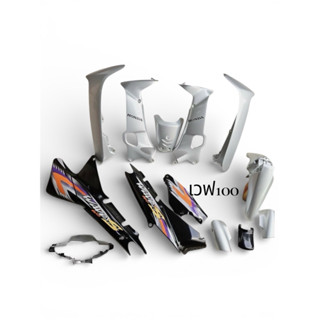 ชุดสี เวฟ100ตัวเก่าไฟหน้าตาคู่ รุ่นดิสเบรค สีบรอนท้ายดำลาย02…