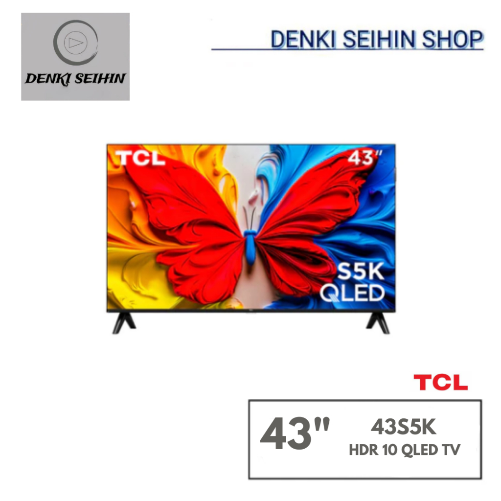 TCL QLED Google TV Full HD สมาร์ททีวี 43 นิ้ว รุ่น 43S5K