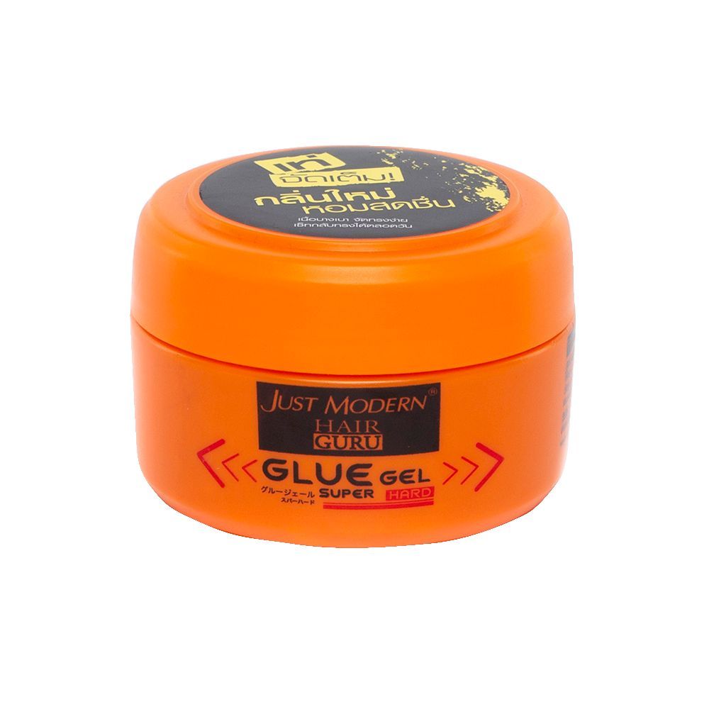 เจล จัด แต่ง ทรง ผม จัสท์โมเดอร์น กลู เจล 200 มล. Just Modern Glue Gel 200ml จัส กระปุก ส้ม