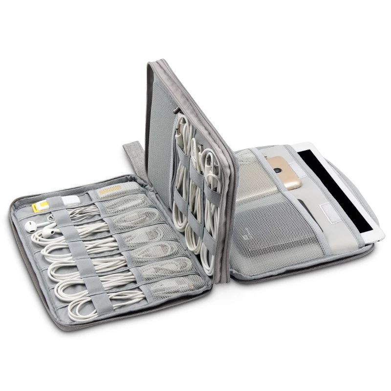 KRIS กระเป๋าจัดระเบียบสายไฟ สายชาร์จ สายเคเบิล อุปกรณ์ไอที Travel IT Gadget Organizer รุ่น BN-D006 thumbnail 4