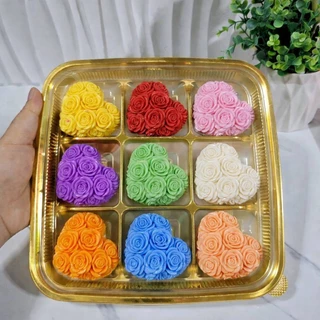 แม่พิมพ์ฟองดอง สำหรับทำขนม วุ้น ช็อกโกแลต ขนมต่างๆ รูป หัวใจกุหลาบ(แอนนา)