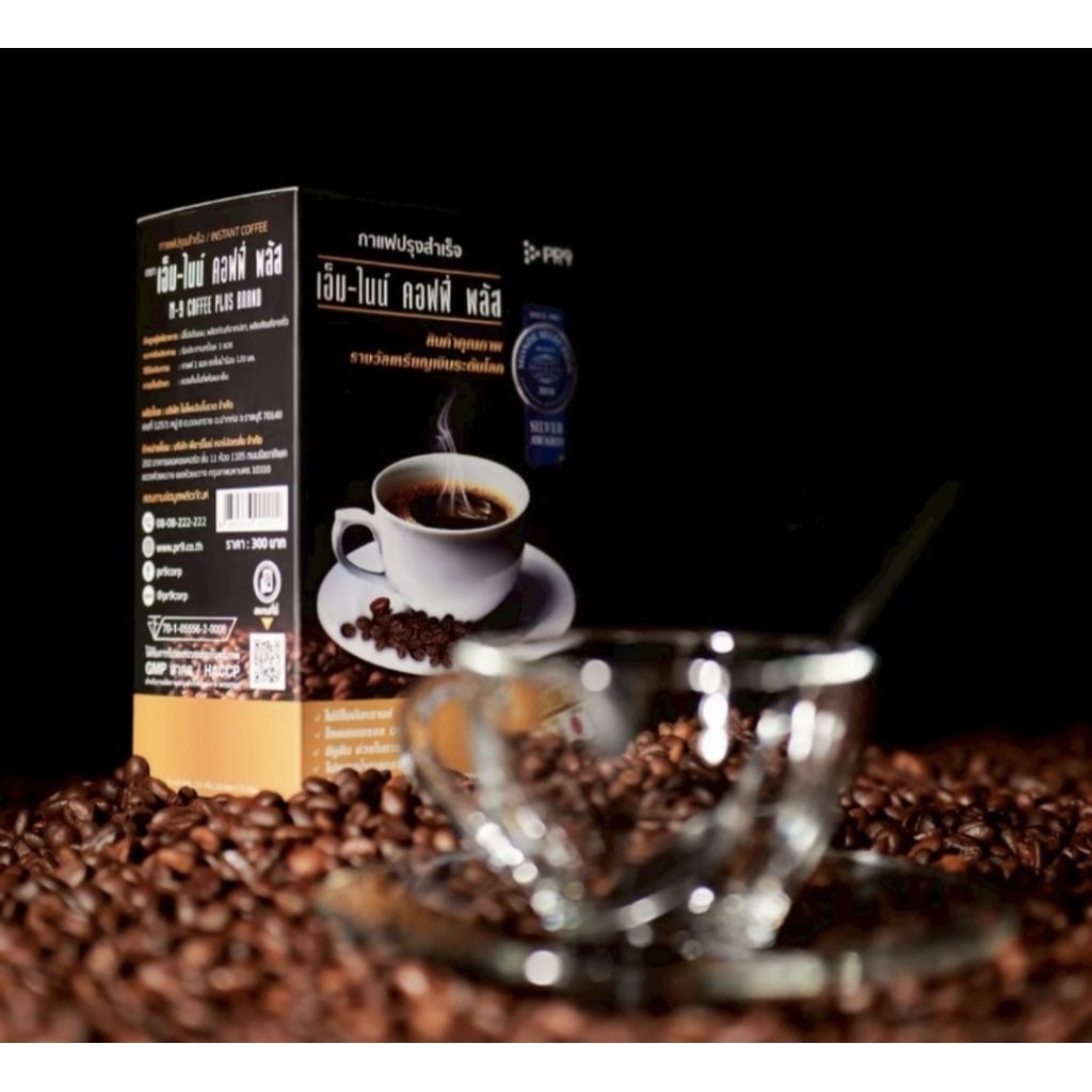 กาแฟปรุงสำเร็จเอ็ม-ไนน์ คอฟฟี่ พลัสกาแฟเอ็ม-ไนน์ คอฟฟี่ พลัส M-9 Coffee Plus (Mix Collagen