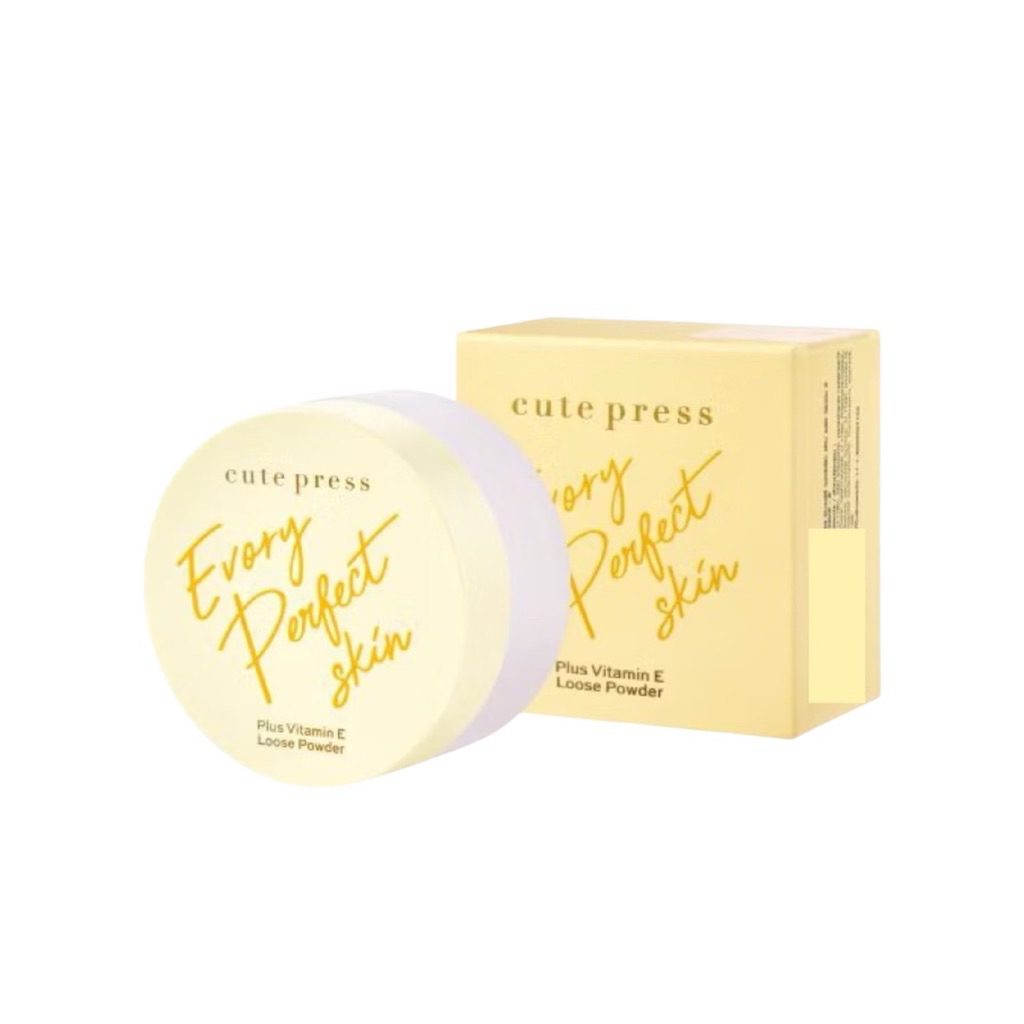 :: Cute Press :: Perfect Skin Plus Vitamin E Loose Powder คิวท์เพรส เพอร์เฟค สกิน พลัส วิตามินอี ลูซ พาวเดอร์ แป้งฝุ่น ราคา ถูกที่สุด ดีลบีเคเค